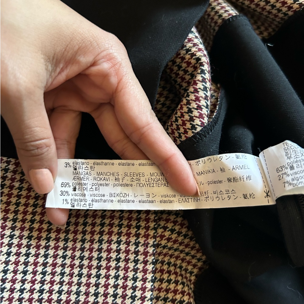 Zara Patchwork Mini Dress Size Small - image 8